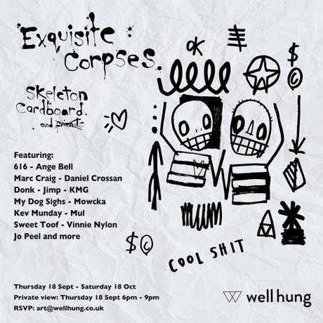 Skeleton Cardboard《Exquisite Corpses》：街头艺术的集体狂欢