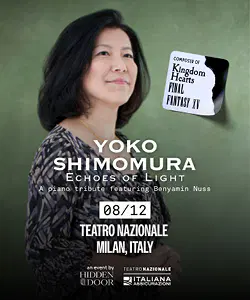Yoko Shimomura《Echoes of Light》钢琴致敬音乐会 2025 米兰来了:游戏原声传奇现场重现
