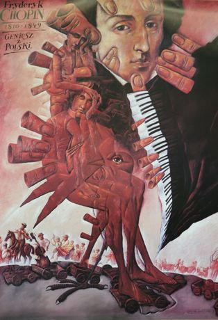 波兰平面艺术家海报展《Chopin in Posters》:肖邦音乐的视觉新生