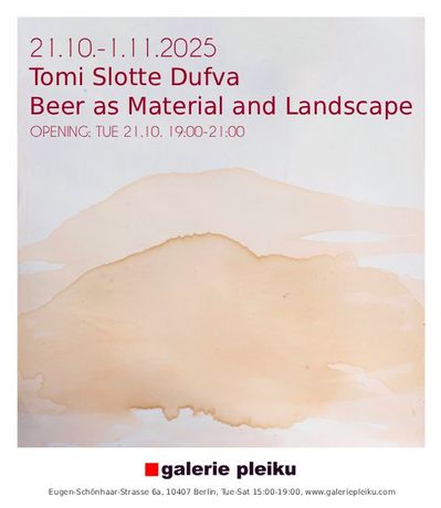 Tomi Slotte Dufva《啤酒作为材料与风景》:啤酒与艺术的跨界实验