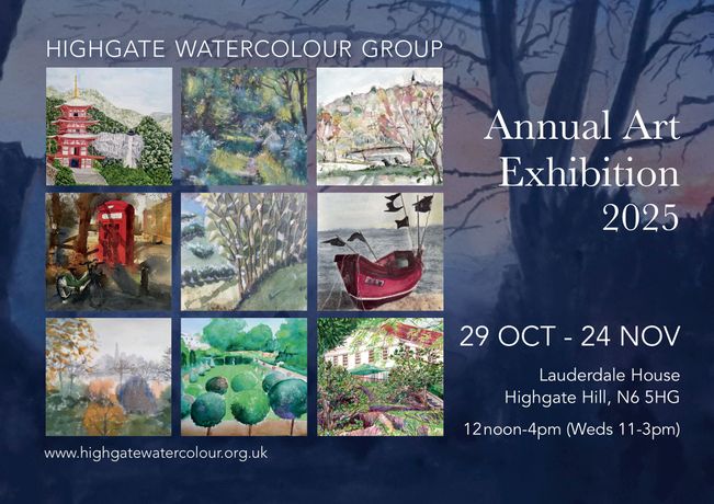 水彩艺术家群展《Highgate Watercolour Group 2025》:伦敦北部风光与生活的诗意呈现