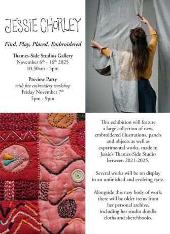 Jessie Chorley《Find, Play, Placed, Embroidered》：用针线讲述旧物新生的温柔故事