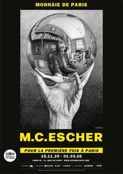 M.C. Escher《Illusions d'optique et architectures impossibles》：视觉悖论与无限空间的奇想之旅