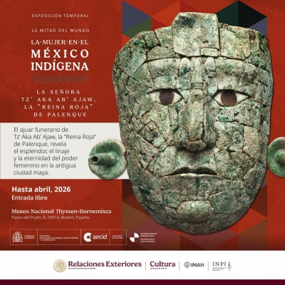 La mitad del mundo. La mujer en el México indígena. Señora Tz’aka’ab Ajaw, la “Reina Roja” de Palenque