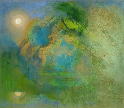 William Tillyer《The Watering Place》：材料实验与风景画的现代对话