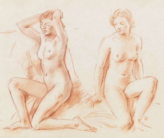 Wilfrid Gabriel de Glehn《Drawn to the Female Form》：女性形体的诗意素描