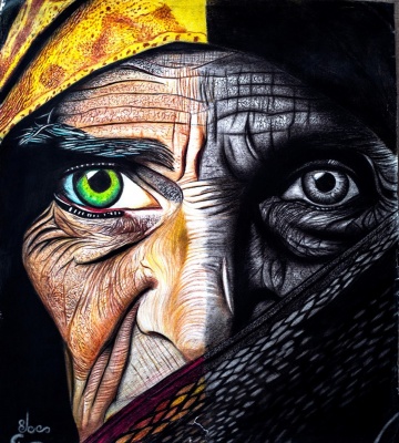 阿富汗年轻女性艺术家合集 《阿富汗年轻女性的声音》：一场为被噤声一代发声的艺术展览