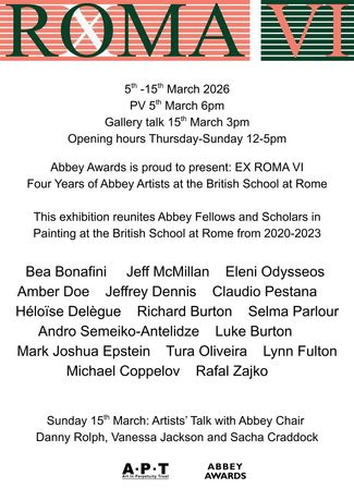 Abbey Awards艺术家群展《Ex Roma VI》：罗马驻留四年的艺术回响