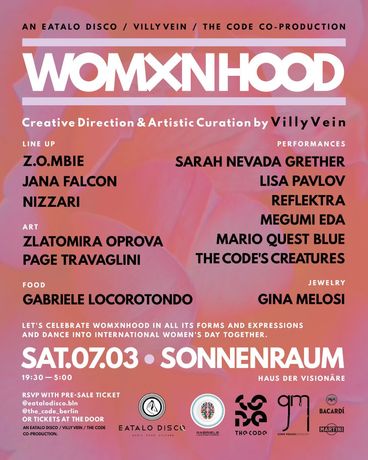女性艺术家与多元表达 《WOMXNHOOD – 7 MARCH 2026》：一场庆祝女性特质的跨界狂欢夜