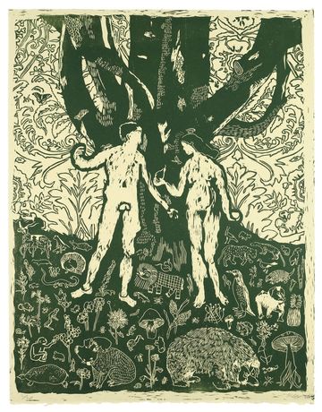 Bobbye Fermie & Jake Garfield: Man and Woman in Garden