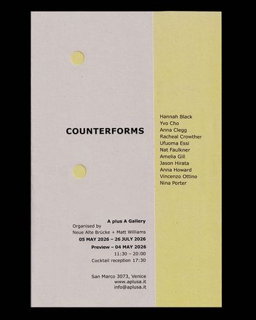 当代艺术群展《Counterforms》：威尼斯A plus A Gallery展出