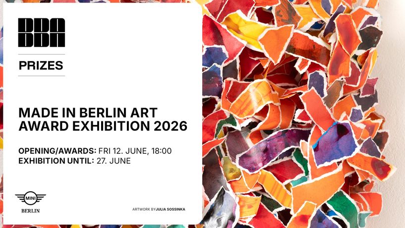 柏林艺术奖《BBA Made In Berlin Art Award 2026》:20位决赛艺术家群展