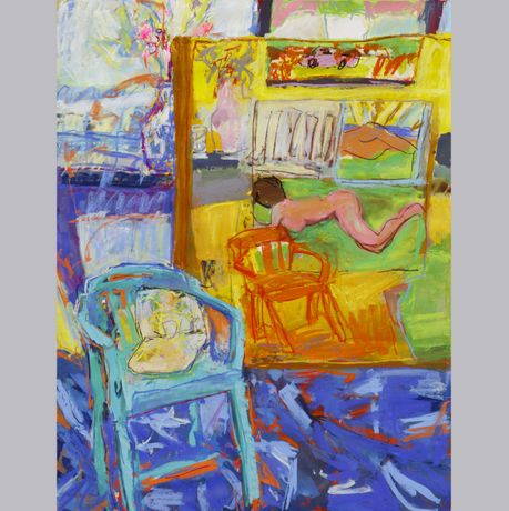 克里斯托弗·约翰逊《The Blue Chair and Places in Between》：人与空间的色彩叙事