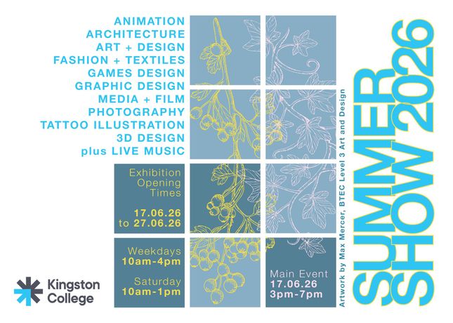 学生毕业展《Summer Show》：Kingston College创意产业学院年终展览