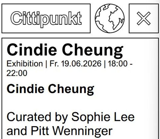 Cindie Cheung 个展《Cindie Cheung》:柏林 Cittipunkt 展出影像与摄影新作