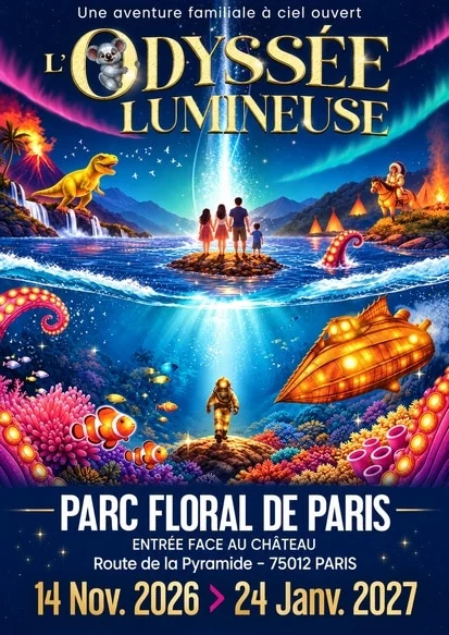 L’Odyssée Lumineuse:当光影艺术点亮巴黎弗洛拉公园的冬日森林